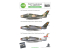 ASK Art Scale Kit Décalcomanies D48081 F-84F Thunderstreak Partie 1 - Belgian Air Force 1/48