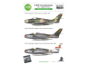 ASK Art Scale Kit Décalcomanies D48081 F-84F Thunderstreak Partie 1 - Belgian Air Force 1/48