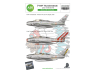 ASK Art Scale Kit Décalcomanies D48082 F-84F Thunderstreak Partie 1 - Armée de l'Air Française 1/48