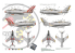 ASK Art Scale Kit Décalcomanies D48082 F-84F Thunderstreak Partie 1 - Armée de l'Air Française 1/48