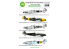 ASK Art Scale Kit Décalcomanies D48084 Early Birds Messerschmitt Bf 109B/D 1/48
