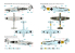 ASK Art Scale Kit Décalcomanies D48084 Early Birds Messerschmitt Bf 109B/D 1/48