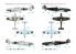 ASK Art Scale Kit Décalcomanies D48084 Early Birds Messerschmitt Bf 109B/D 1/48