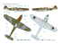 ASK Art Scale Kit Décalcomanies D48085 Messerschmitt Bf 109K-4 Partie 2 Swan song of the Messerschmitts 1/48