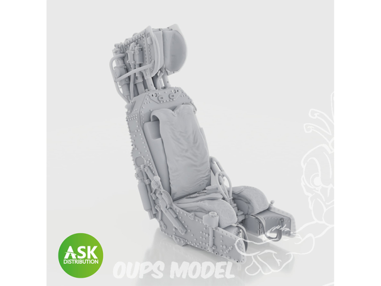 ASK Art Scale Kit accessoire A48074 Siège éjectable M.B. Mk.9 sans Harnais Harrier GR1 / GR3 Kinetic 1/48
