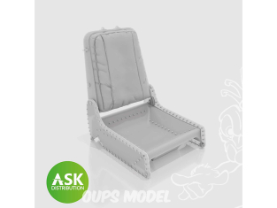 ASK Art Scale Kit accessoire A48067 Siège Messerschmitt Me 262A sans Harnais Tamiya 1/48