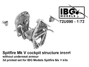 IBG maquette avion 72U090 Insert structure cockpit Spitfire Mk V sans blindage sous le siège kit IBG 1/72 IBG maquette avion 72U090 Insert structure cockpit Spitfire Mk V sans blindage sous le siège kit IBG 1/72