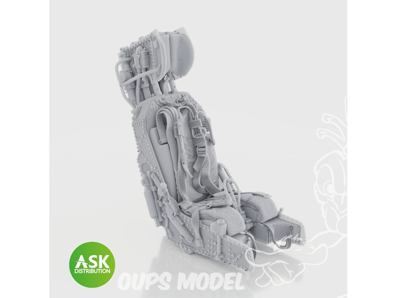 ASK Art Scale Kit accessoire A48073 Siège éjectable M.B. Mk.9 avec harnais Harrier GR1 / GR3 Kinetic 1/48