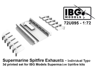 IBG maquette avion 72U095 Échappements individuels pour Supermarine Spitfire kit IBG 1/72 IBG maquette avion 72U095 Échappements individuels pour Supermarine Spitfire kit IBG 1/72