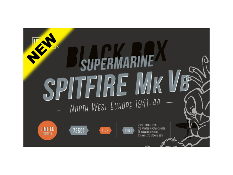 IBG maquette avion 72591 Supermarine Spitfire Mk Vb North West Europe 1941-44 Black Box Edition 1/72