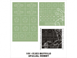 Montex Maxi Mask MM48203 Buffalo Type 339-23 Special Hobby 1/48