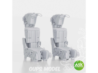 ASK Art Scale Kit accessoire A32036 Sièges éjectables GRU-7A sans harnais x2 F-14-A/B Early Trumpeter x2 1/32