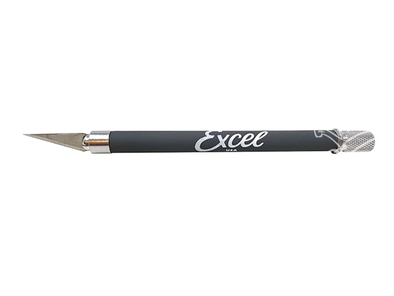 Excel outillage maquette 16018 k18 Cutter corps anti dérapant n°1 Gris