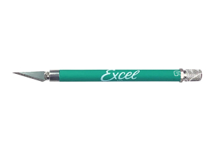Excel outillage maquette 16018 k18 Cutter corps anti dérapant n°1 Vert