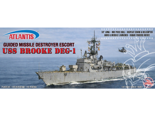 Atlantis maquette bateau M8295 USS Brooke (DEG-1) Destroyer d'escorte lance-missiles 1/311