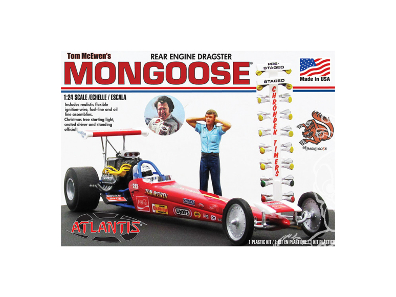 Atlantis maquette voiture M7529 Tom Mongoose McEwen's Dragster 1/24