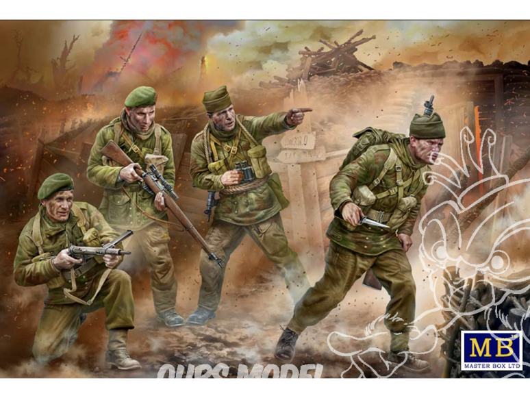 Master Box maquette militaire 35252 Raid meurtrier Commandos britanniques Dieppe WWII 1/35