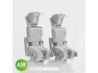 ASK Art Scale Kit accessoire A72030 Sièges éjectables GRU-7A sans harnais F14-A/B Late Great Wall Hobby 1/72