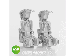 ASK Art Scale Kit accessoire A72031 Sièges éjectables GRU-7A avec harnais F14-A/B Early Great Wall Hobby 1/72