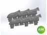 ASK Art Scale Kit accessoire A72035 Echappements fishtail Spitfre Mk.Vb Eduard 1/72