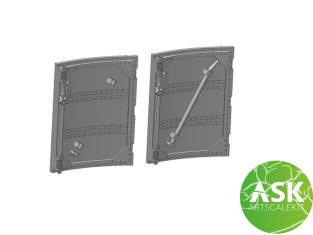 ASK Art Scale Kit accessoire A72037 Porte cockpit Spitfre Mk.Vb Eduard 1/72
