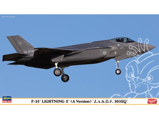 Hasegawa maquette avion 02523 F-35 Lightning II type A 303e Escadron Force aérienne japonaise autodéfense 50e anniversaire 1/72