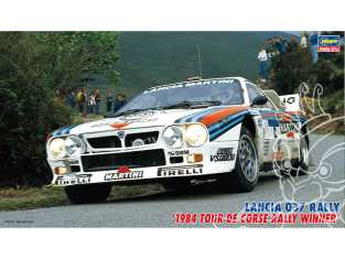 HASEGAWA maquette voiture 25030 Lancia 037 Rallye Vainqueur du Tour de Corse Rallye 1984 1/24