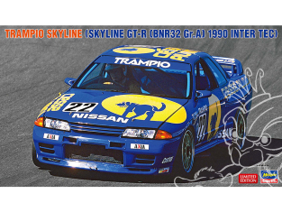 Hasegawa maquette voiture 20791 Trampoo Skyline Skyline GT-R spécifications BNR32 Gr.A 1990 InterTEC 1/24