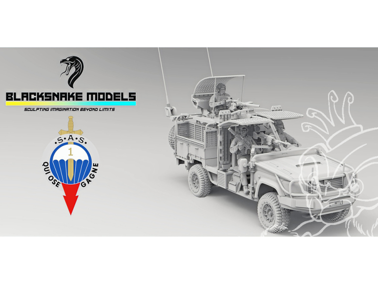 Blacksnake Model figurine FR-CREW_04 Pack équipage VPS2 3 figurines 1/35