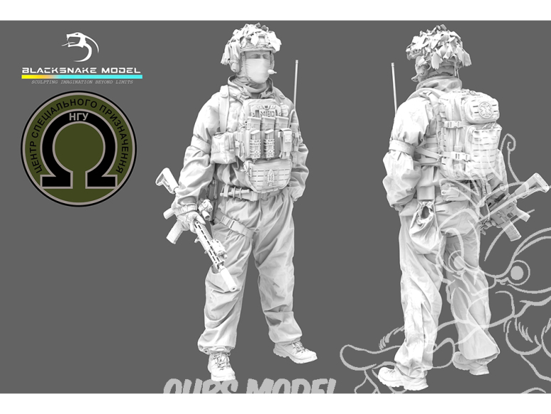 Blacksnake Model figurine UKS-13 Soldat Ukrainien Omega figurine 13 Medic 1/35