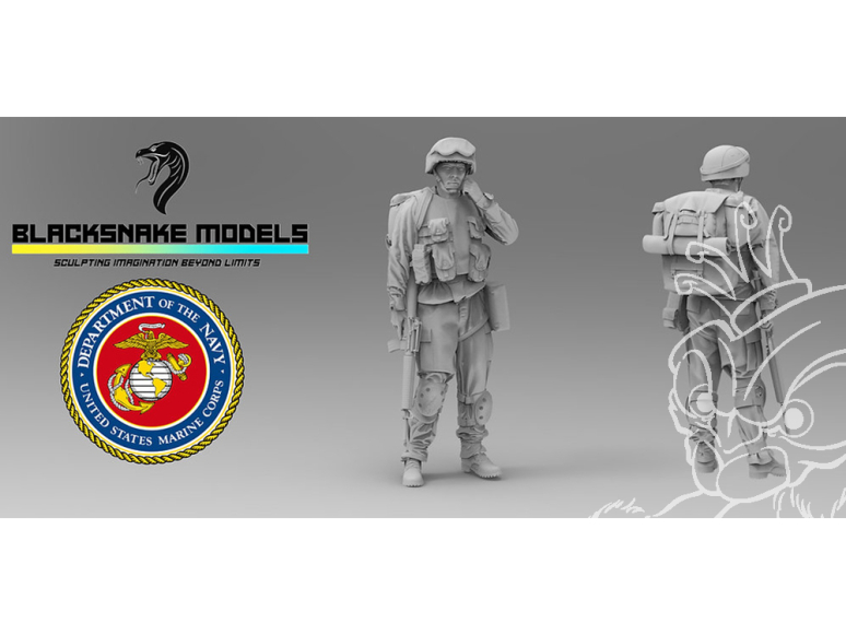 Blacksnake Model figurine USMC-10 US Marines Operation Iraqi Freedom Figurine 10 1/35