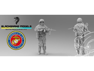 Blacksnake Model figurine USMC-12 US Marines Operation Iraqi Freedom Figurine 12 1/35
