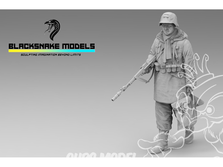 Blacksnake Model figurine Totenkopf-06 Totenkopf figurine 6 Fantassin en tenue d'hiver Grenadier (front de l'est 1943-44) 1/35
