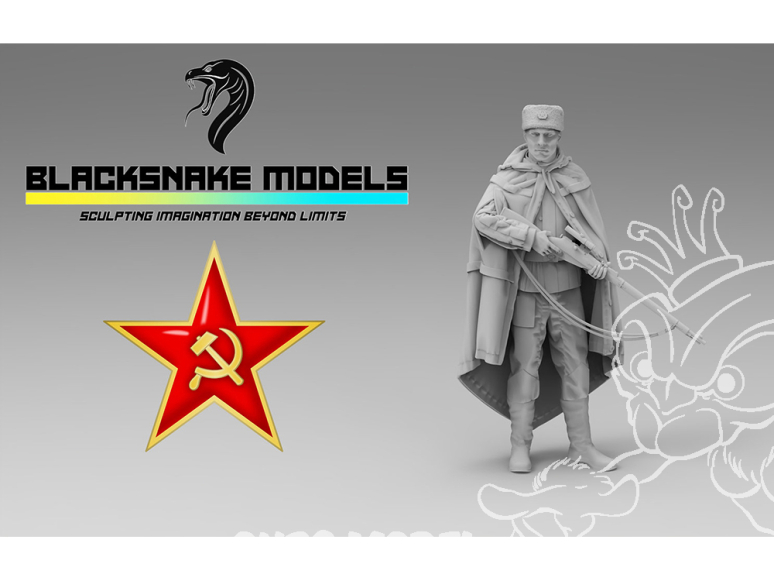 Blacksnake Model figurine SOVIET-01 Armée Rouge figurine 1 Sniper WWII 1/35