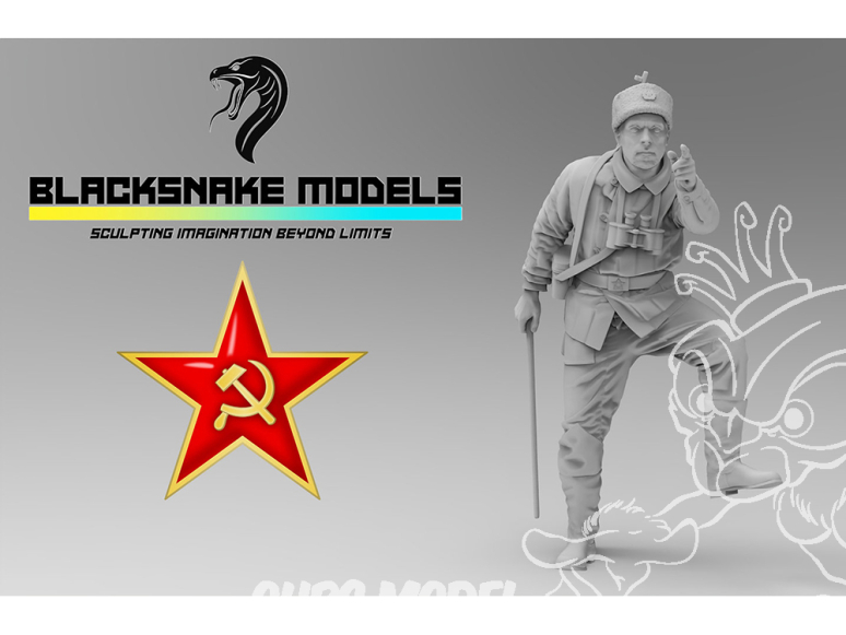 Blacksnake Model figurine SOVIET-02 Armée Rouge figurine 2 Observateur WWII 1/35