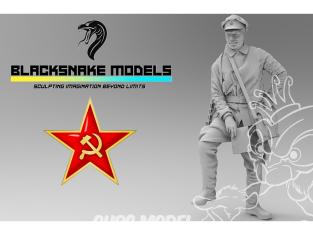Blacksnake Model figurine SOVIET-03 Armée Rouge figurine 3 Officier WWII 1/35
