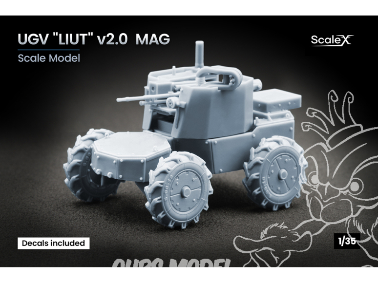 ScaleX maquette militaire VG-35003 UGV Liut v2.0 MAG 1/35