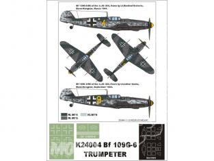 Montex Super Mask K24004 Messerschmitt Bf109G-6 Trumpeter 1/24