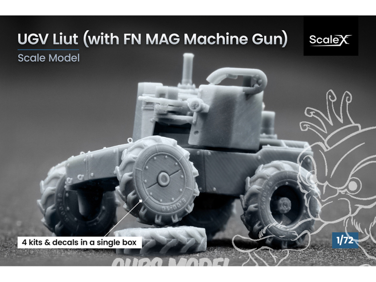 ScaleX maquette militaire VG-72002 UGV Liut MAG 1/72