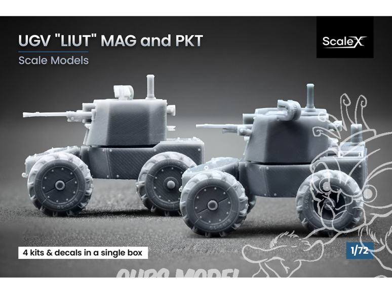 ScaleX maquette militaire VG-72003 UGV Liut MAG & PKT 1/72