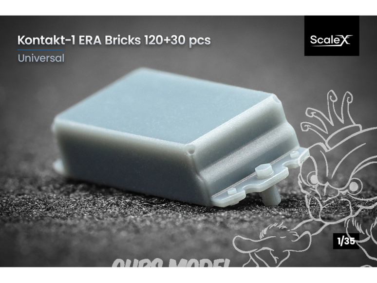 ScaleX maquette militaire A-35001 Kontakt-1 ERA Bricks 120 + 30 1/35