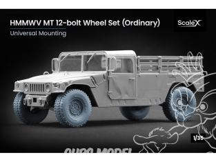 ScaleX accessoire militaire WM-35004 HMMWV MT 12 boulons set de roues ordinaires 1/35