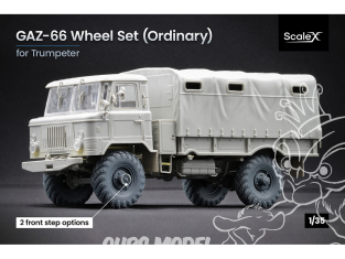 ScaleX accessoire militaire WM-35005 GAZ-66 set de roues ordinaires Trumpeter 1/35