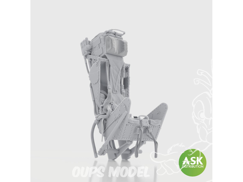 ASK Art Scale Kit accessoire A32037 Siège éjectable M.B. Mk.2E avec harnais sans pack pour Meteor F8/F9 Revell 1/32