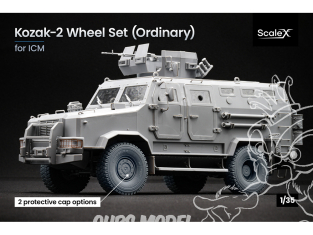 ScaleX accessoire militaire WM-35006 Kozak 2 set de roues ordinaires Icm 1/35
