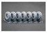 ScaleX accessoire militaire WM-35008 Kamaz 4310 set de roues ordinaires Icm 1/35