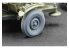 ScaleX accessoire militaire WM-35010C ZU 23-2 Set de roues ordinaires et affaissées Trumpeter 1/35
