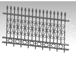 VG DioMODELS VG64026 Grille en fer forgé modèle 1 1/35