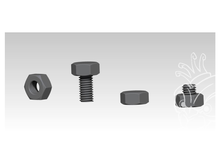 VG DioMODELS VG64005 Jeu de vis et Ecrous 1/35