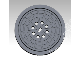 VG DioMODELS VG64032 Plaque d'égout modèle 3 1/35
